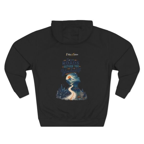 Some Roads Return You to Yourself City to Mountain Graphic Hoodie | Travel Inspiration Unisex Hoodie