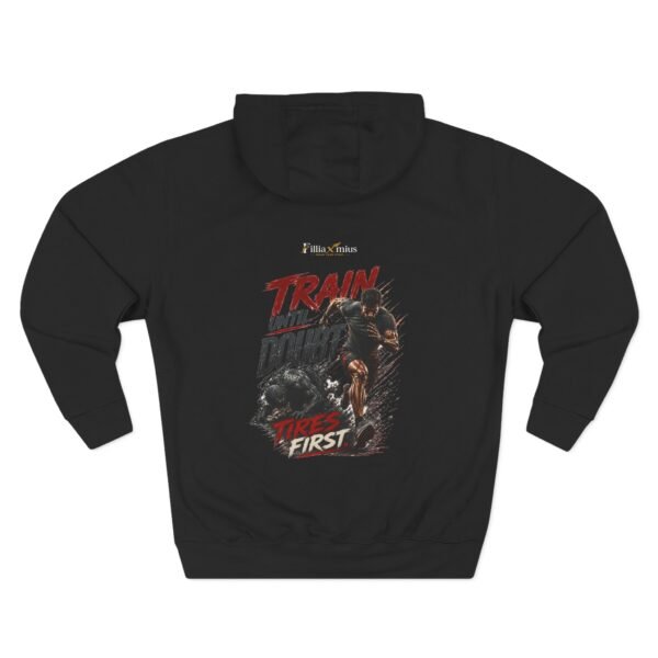 Train Until Doubt Tires First Graphic Hoodie | Fitness Motivation Unisex Hoodie
