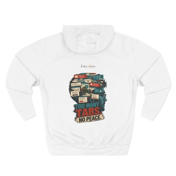 Too Many Tabs No Peace Graphic Hoodie | Technology Humor Unisex Hoodie