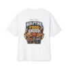 Halftime Is a Food Group Oversized Graphic T-Shirt | Sports Food Humor Unisex Tee