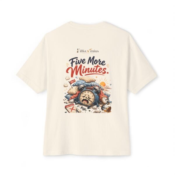 Five More Minutes Oversized Graphic T-Shirt | Sleep Humor Unisex Tee