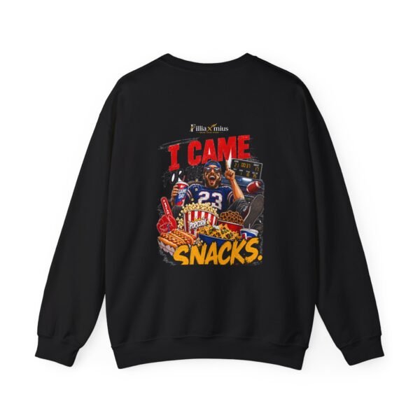 I Came for the Snacks Graphic Sweatshirt | Sports Humor Unisex Sweatshirt