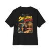 Sweating for Snacks Oversized Graphic T-Shirt | Fitness Humor Unisex Tee