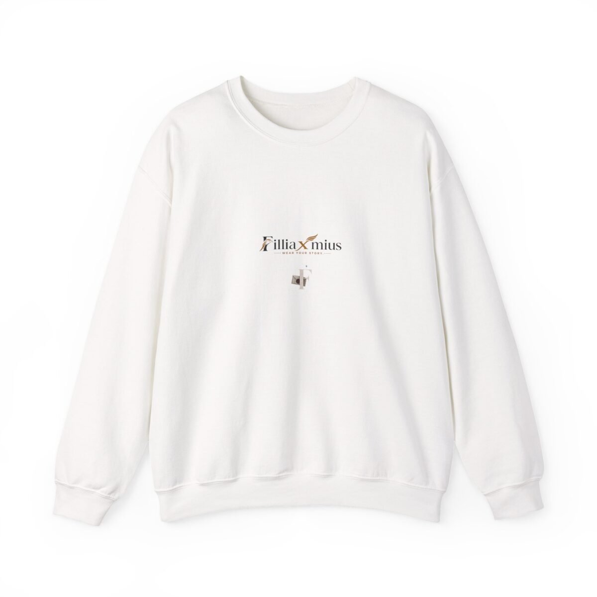 Promises Vintage Correspondence Collage Des | Men Sweatshirt | Back Main + Front Branding