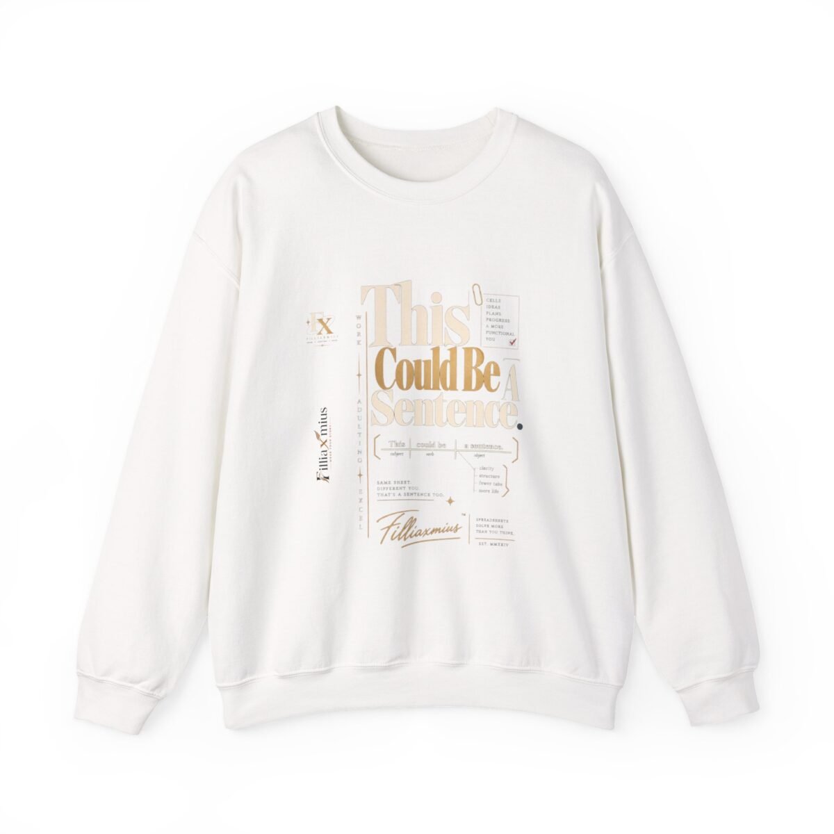 This Could Be a Science Typography Design | Men Sweatshirt | Front Main + Emblem